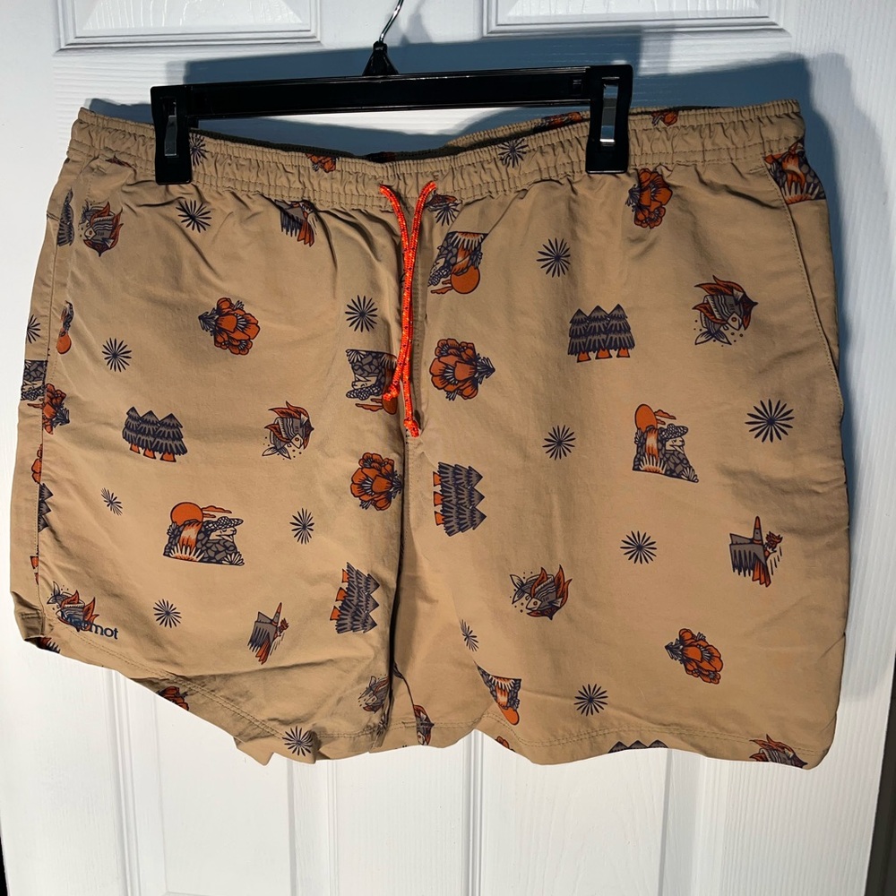 Men’s XXL Marmot Juniper Springs Men’s Swim Short 5” Inseam Water Shorts Nylon